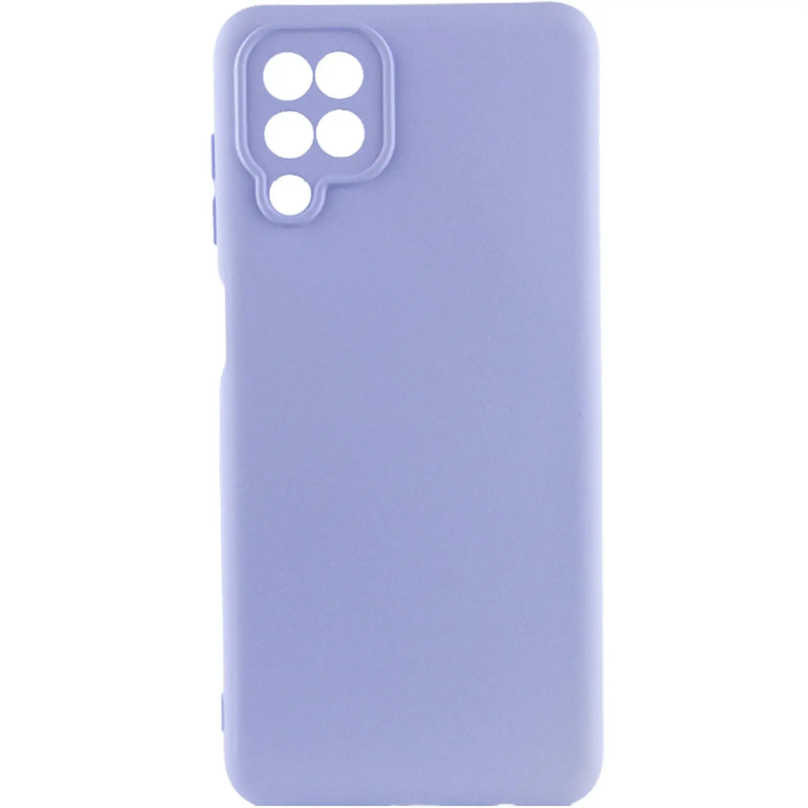 Чехол Silicone Cover Ummi Lakshmi Full Camera (AA) для Samsung Galaxy A12, Сиреневый / Dasheen, Силикон, купить оптом с доставкой