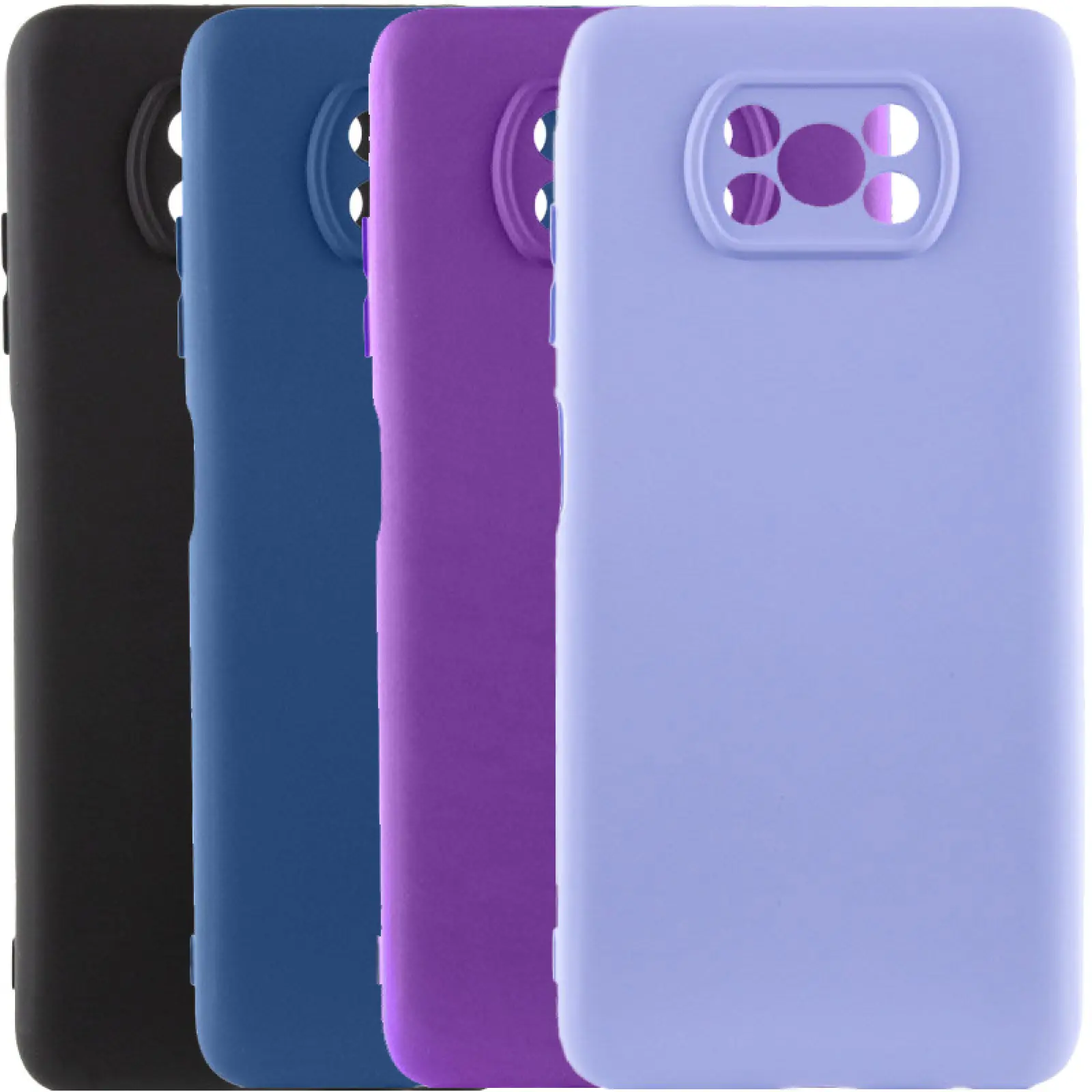 Чехол Silicone Cover Ummi Lakshmi Full Camera (AA) для Xiaomi Poco X3 NFC / Poco X3 Pro, Силикон, купить оптом с доставкой