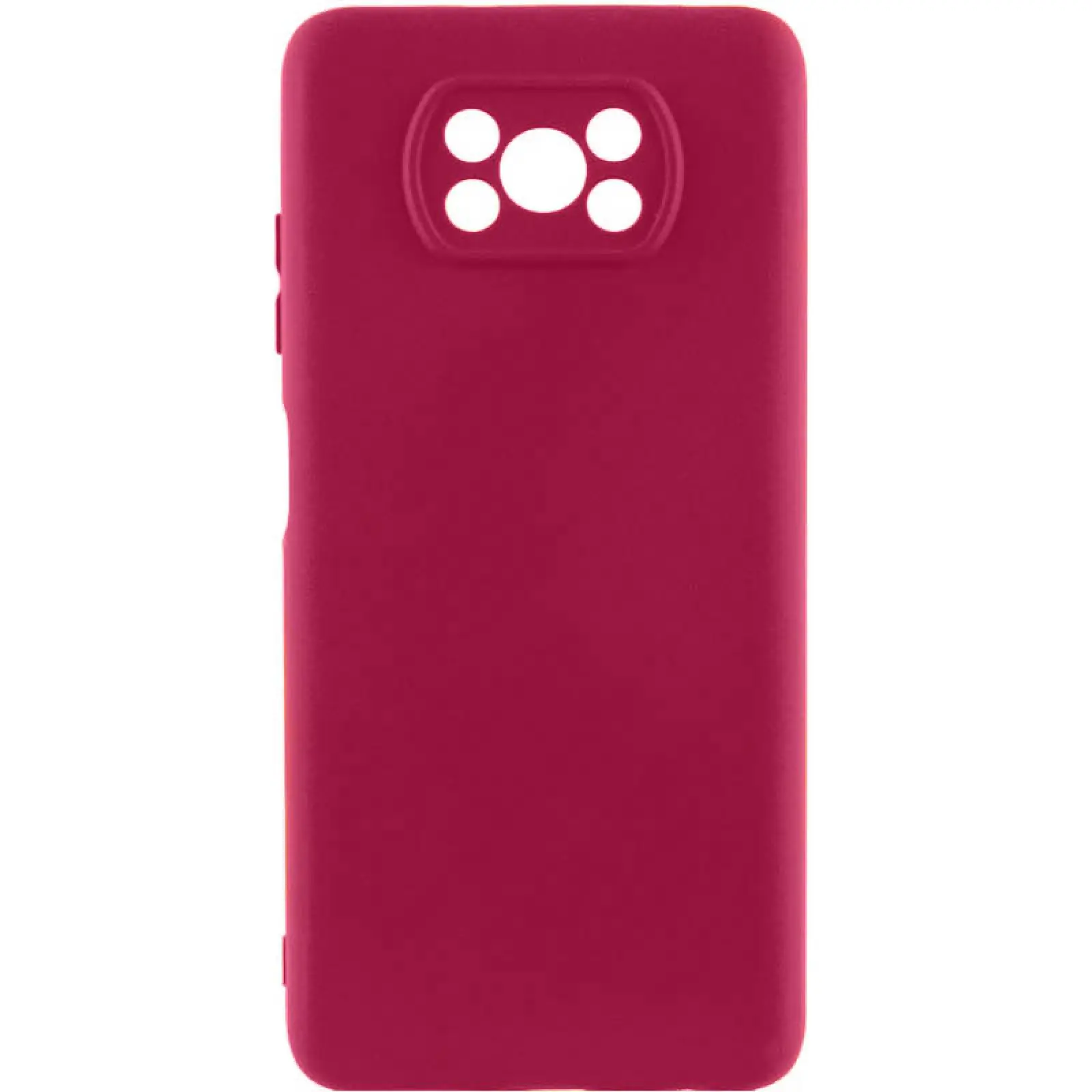 Чехол Silicone Cover Ummi Lakshmi Full Camera (AA) для Xiaomi Poco X3 NFC / Poco X3 Pro, Бордовый / Marsala, Силикон, купить оптом с доставкой