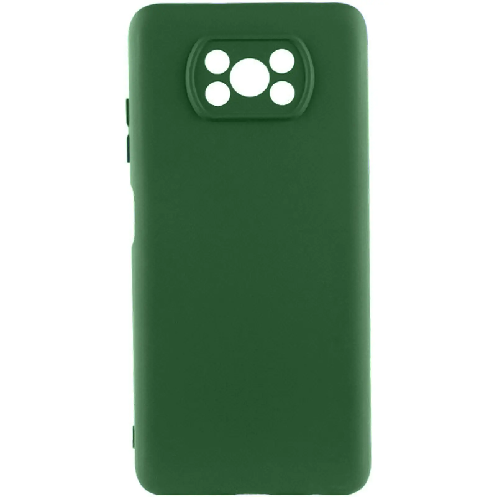 Чехол Silicone Cover Ummi Lakshmi Full Camera (AA) для Xiaomi Poco X3 NFC / Poco X3 Pro, Зеленый / Dark green, Силикон, купить оптом с доставкой