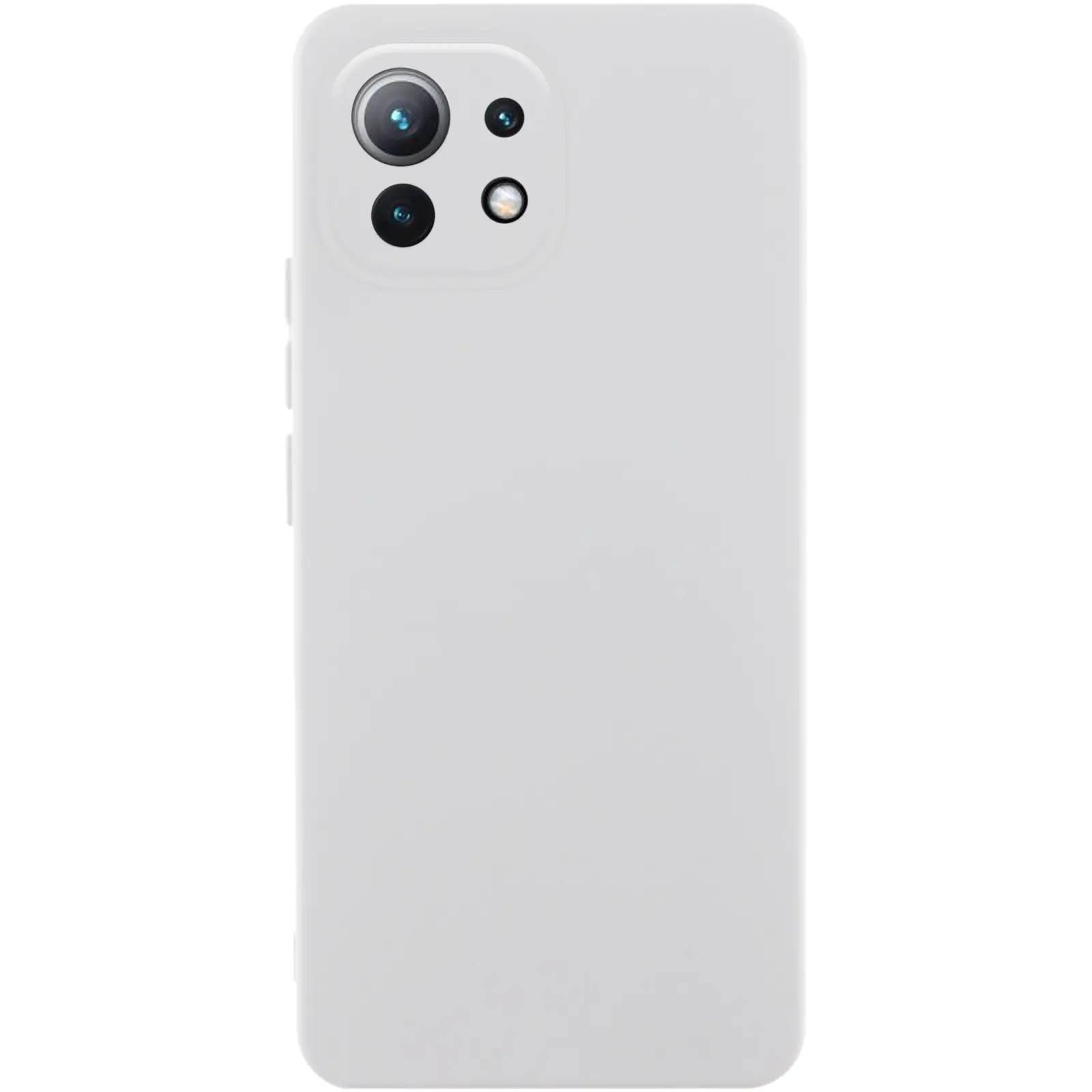 Чехол Silicone Cover Ummi Lakshmi Full Camera (AA) для Xiaomi Mi 11 Lite, Белый / White, Силикон, купить оптом с доставкой