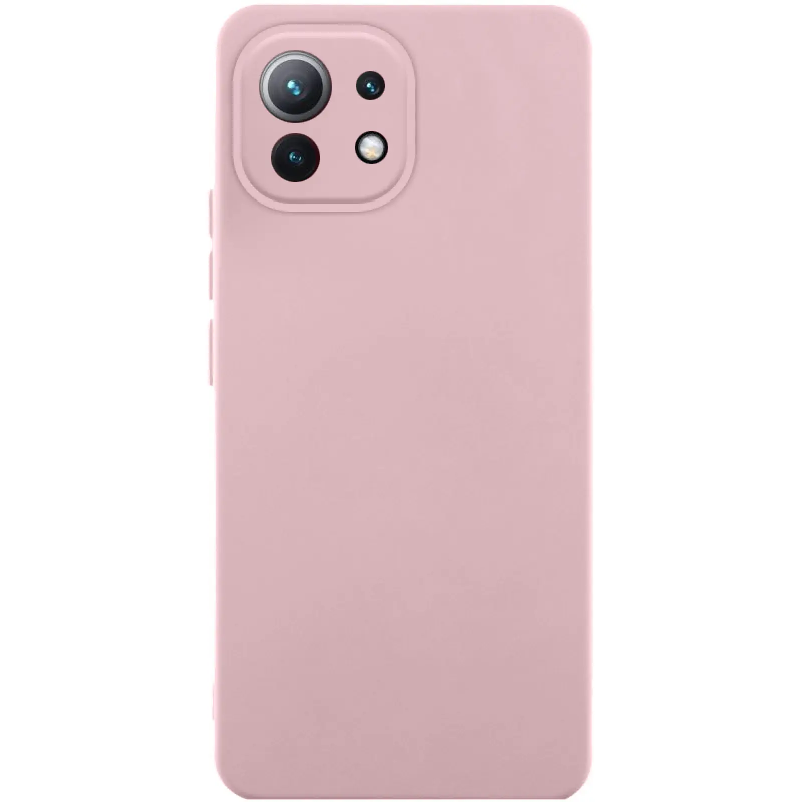 Чехол Silicone Cover Ummi Lakshmi Full Camera (AA) для Xiaomi Mi 11 Lite, Розовый / Pink Sand, Силикон, купить оптом с доставкой
