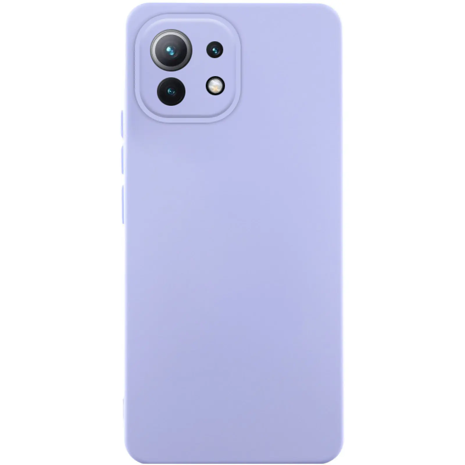 Чехол Silicone Cover Ummi Lakshmi Full Camera (AA) для Xiaomi Mi 11 Lite, Сиреневый / Dasheen, Силикон, купить оптом с доставкой