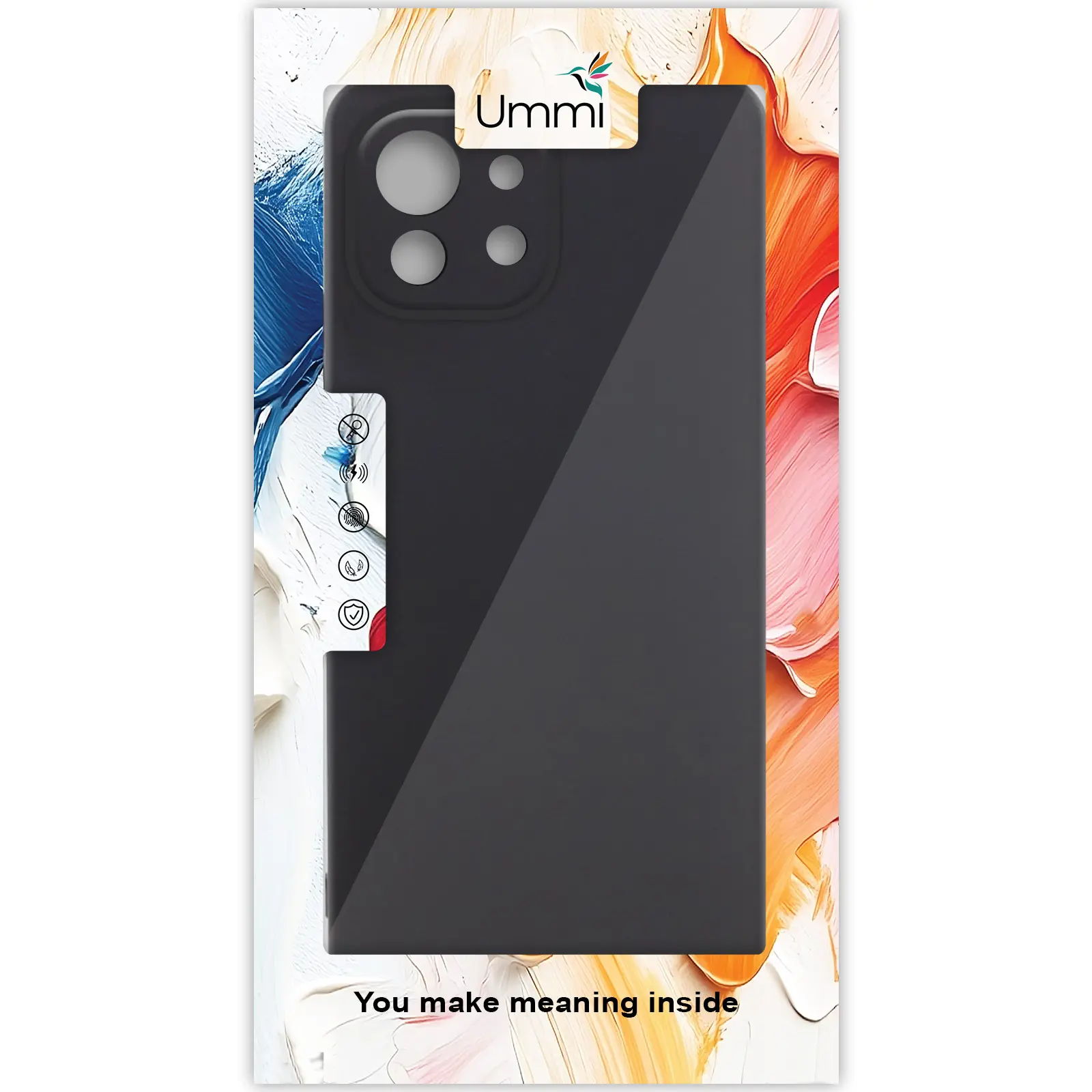 Чехол Silicone Cover Ummi Lakshmi Full Camera (AA) для Xiaomi Mi 11 Lite, Черный / Black 1, Силикон, купить оптом с доставкой
