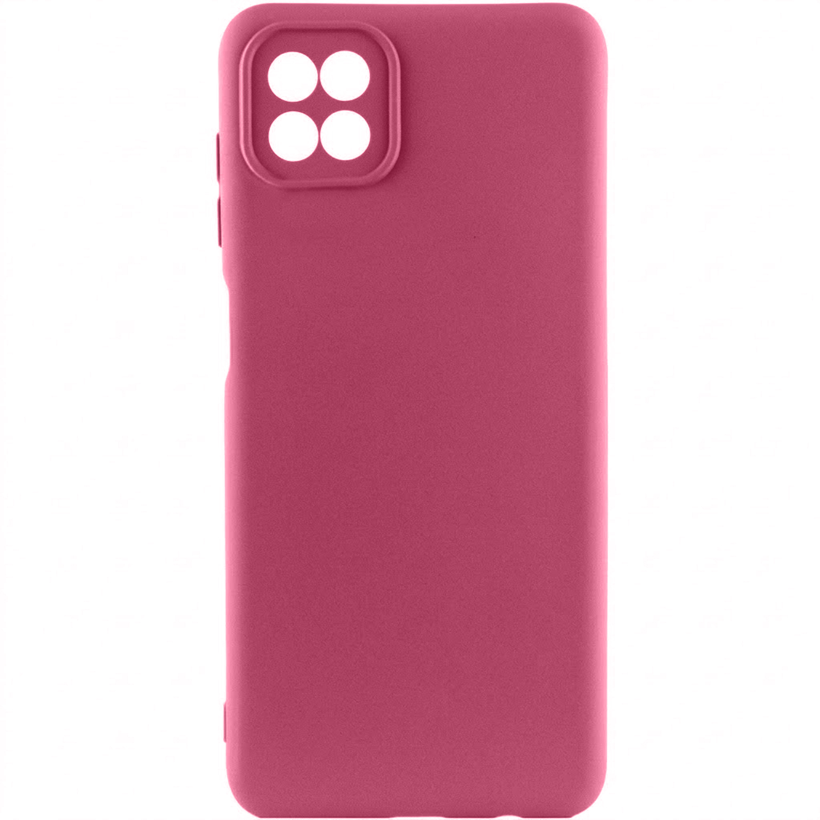 Чехол Silicone Cover Ummi Lakshmi Full Camera (AA) для Samsung Galaxy A22 4G, Бордовый / Marsala, Силикон, купить оптом с доставкой