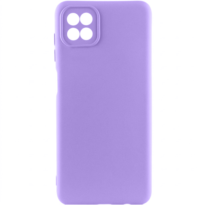 Чехол Silicone Cover Ummi Lakshmi Full Camera (AA) для Samsung Galaxy A22 4G, Сиреневый / Dasheen, Силикон, купить оптом с доставкой