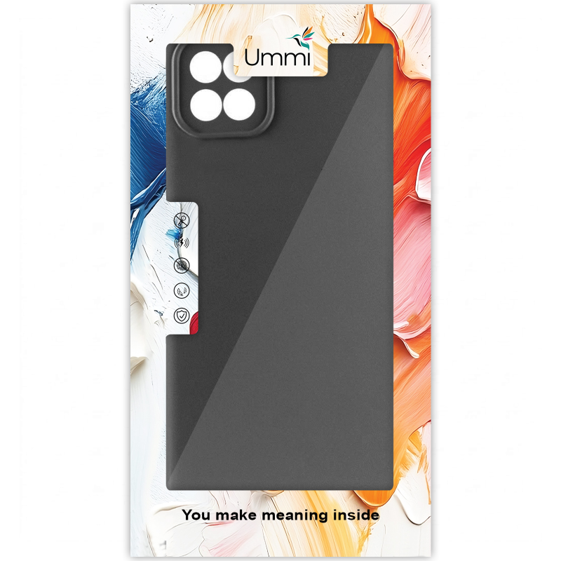 Чехол Silicone Cover Ummi Lakshmi Full Camera (AA) для Samsung Galaxy A22 4G, Черный / Black 1, Силикон, купить оптом с доставкой