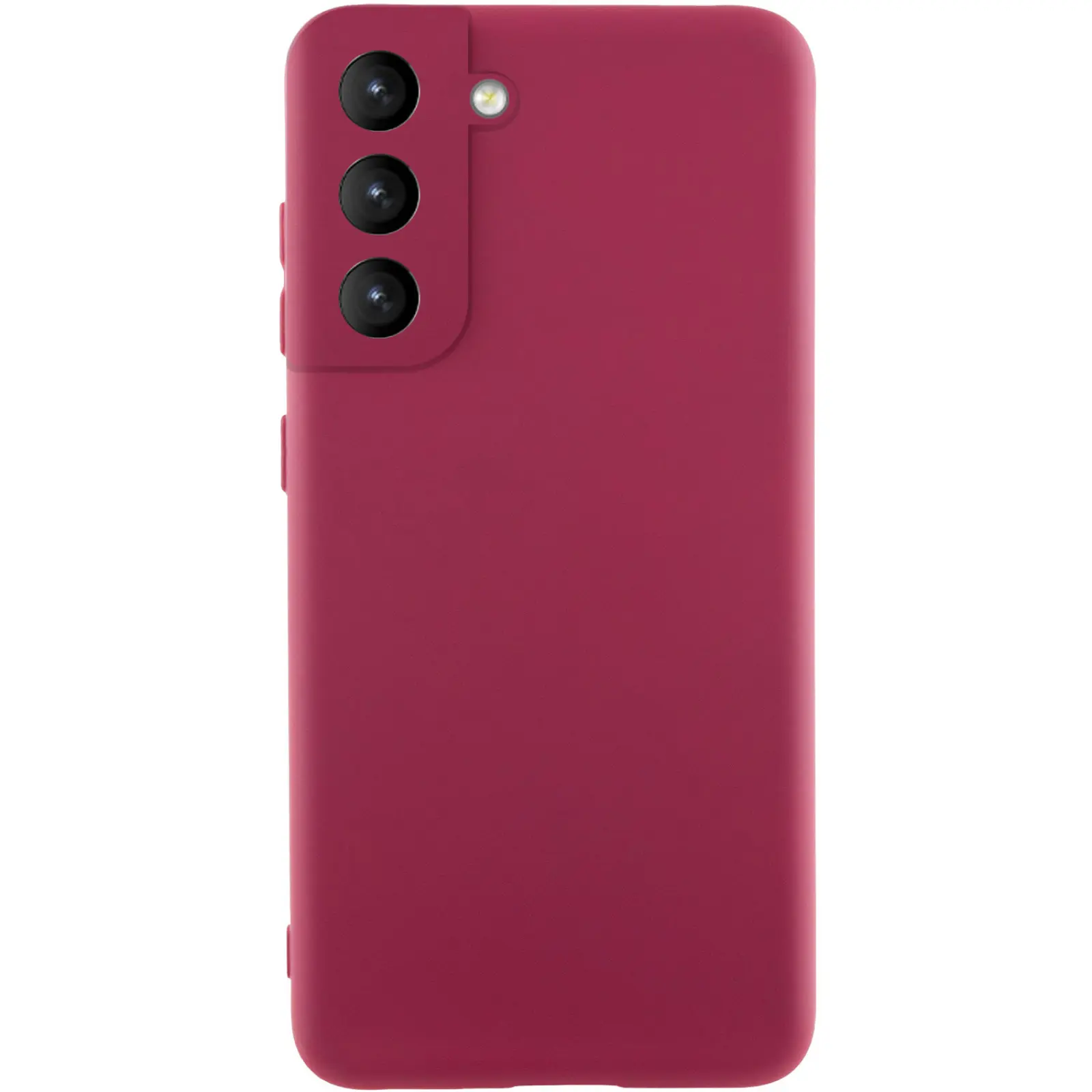 Чехол Silicone Cover Ummi Lakshmi Full Camera (AA) для Samsung Galaxy S21 FE, Бордовый / Marsala, Силикон, купить оптом с доставкой