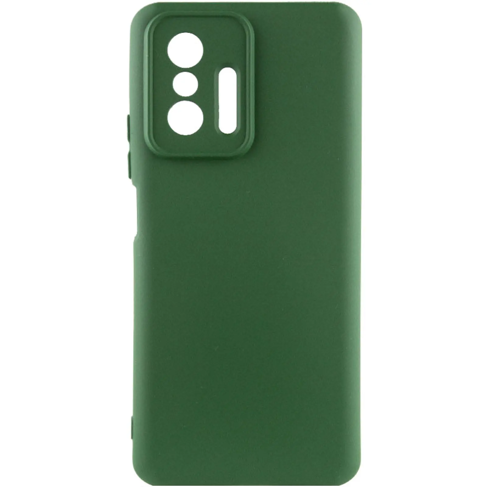 Чехол Silicone Cover Ummi Lakshmi Full Camera (AA) для Xiaomi 11T / 11T Pro, Зеленый / Dark green, Силикон, купить оптом с доставкой