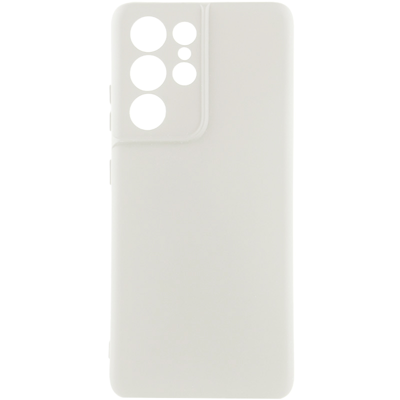 Чехол Silicone Cover Ummi Lakshmi Full Camera (AA) для Samsung Galaxy S22 Ultra, Белый / White, Силикон, купить оптом с доставкой