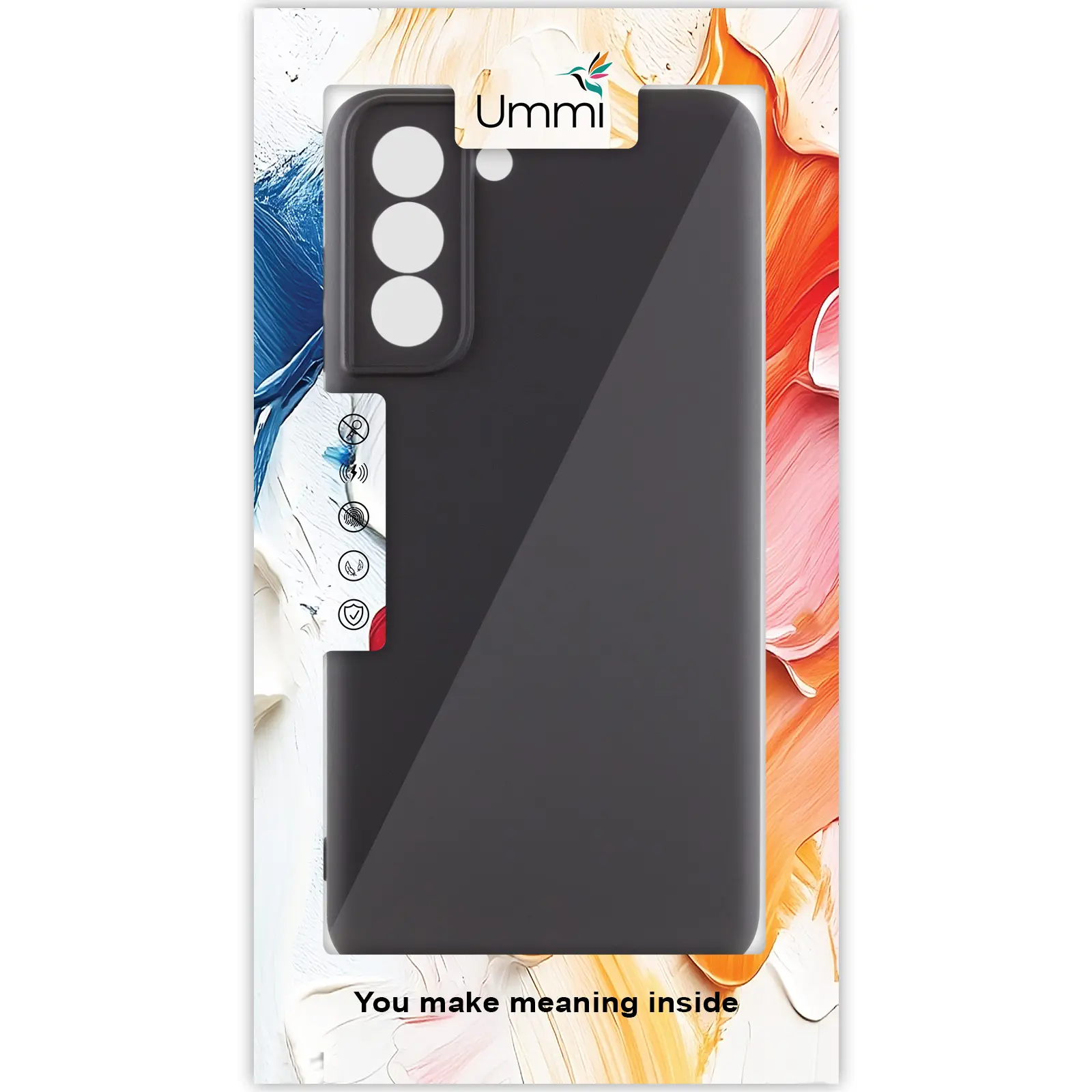 Чохол Silicone Cover Ummi Lakshmi Full Camera (AA) для Samsung Galaxy S22, Чорний / Black 1, Силікон, купити оптом з доставкою