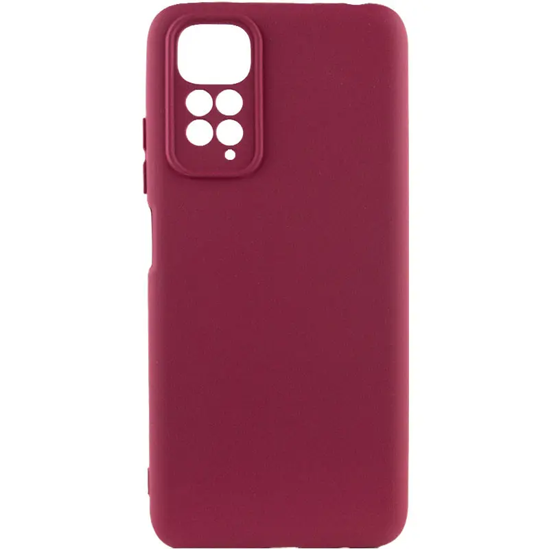 Чехол Silicone Cover Ummi Lakshmi Full Camera (AA) для Xiaomi Redmi Note 11 (Global) / Note 11S, Бордовый / Marsala, Силикон, купить оптом с доставкой