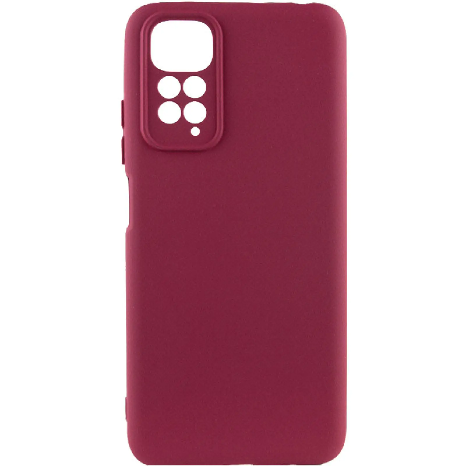 Чехол Silicone Cover Ummi Lakshmi Full Camera (AA) для Xiaomi Redmi Note 11 (Global) / Note 11S, Бордовый / Marsala, Силикон, купить оптом с доставкой