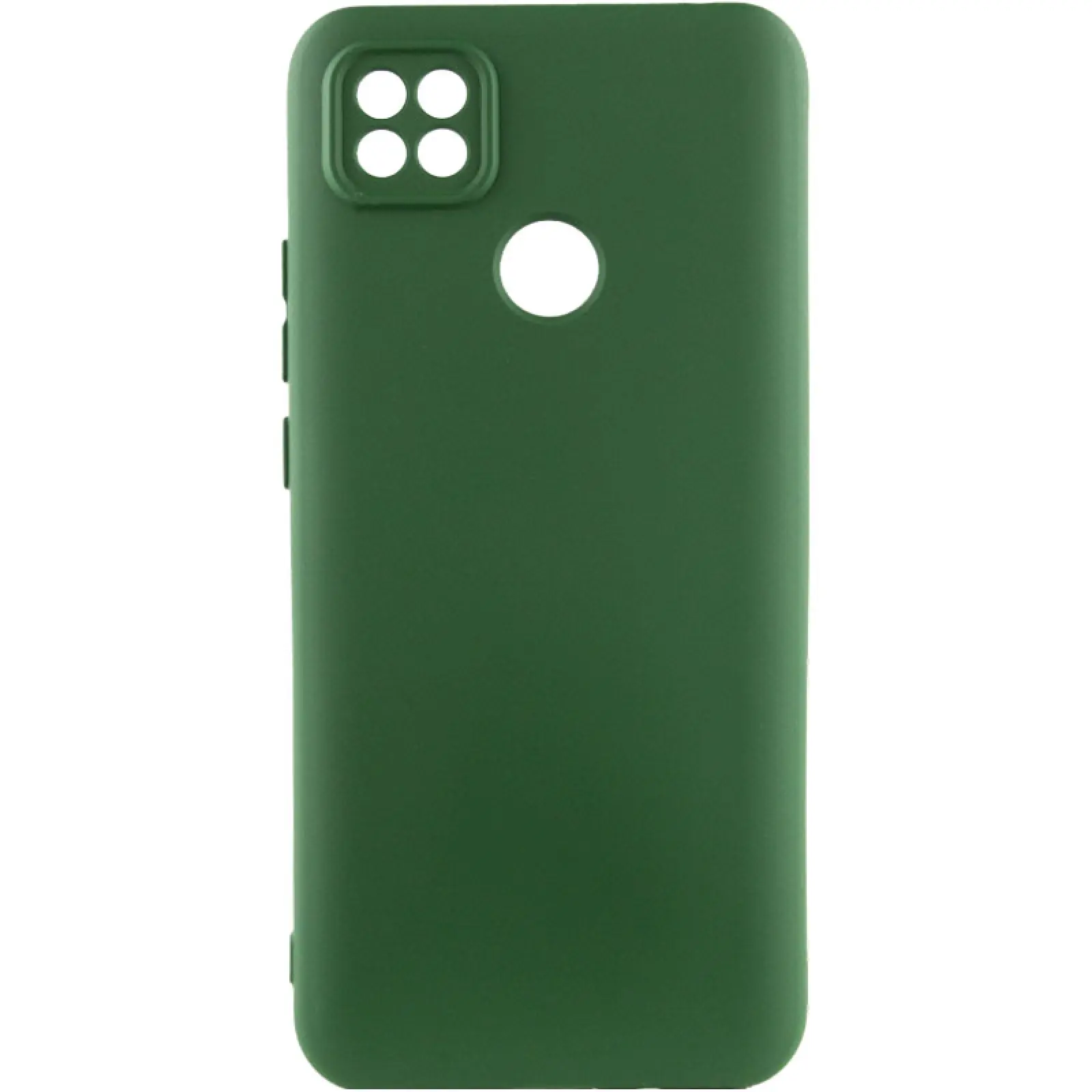 Чехол Silicone Cover Ummi Lakshmi Full Camera (AA) для Xiaomi Redmi 10A / 9C, Зеленый / Dark green, Силикон, купить оптом с доставкой