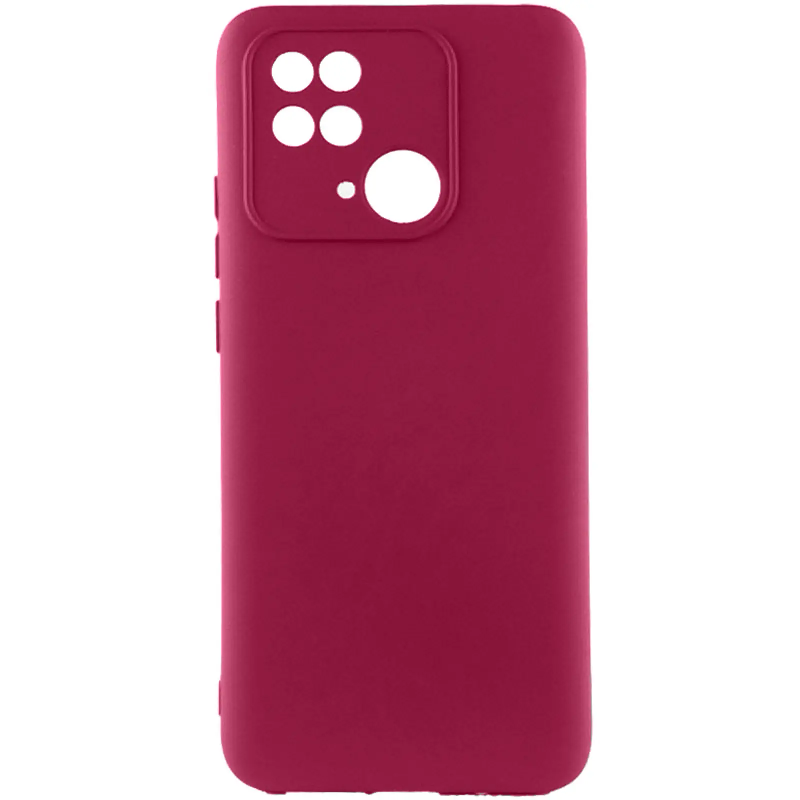 Чехол Silicone Cover Ummi Lakshmi Full Camera (AA) для Xiaomi Redmi 10C, Бордовый / Marsala, Силикон, купить оптом с доставкой