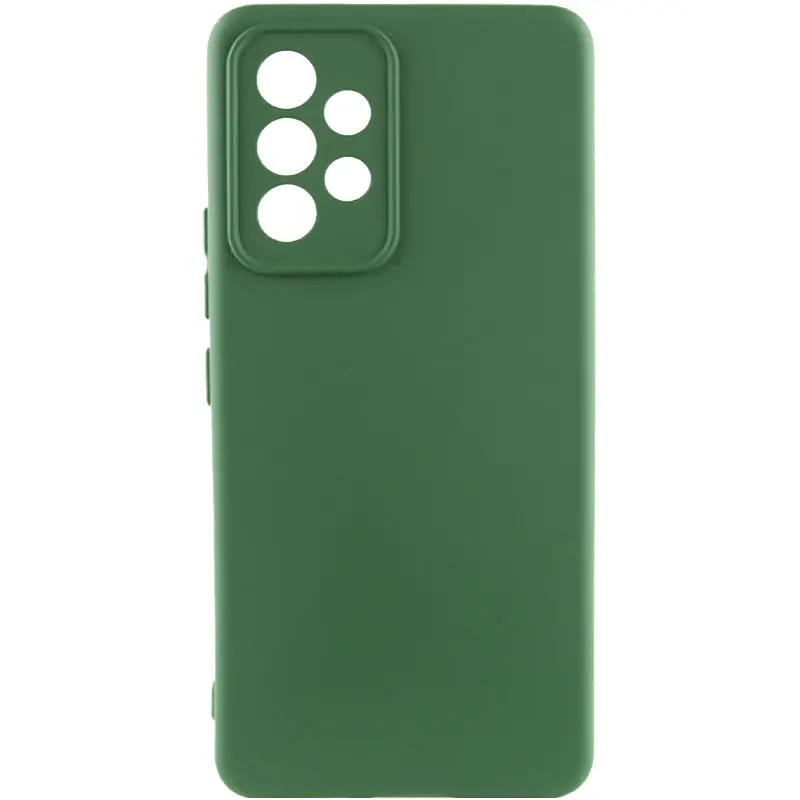 Чехол Silicone Cover Ummi Lakshmi Full Camera (AA) для Samsung Galaxy A33 5G, Зеленый / Dark green, Силикон, купить оптом с доставкой