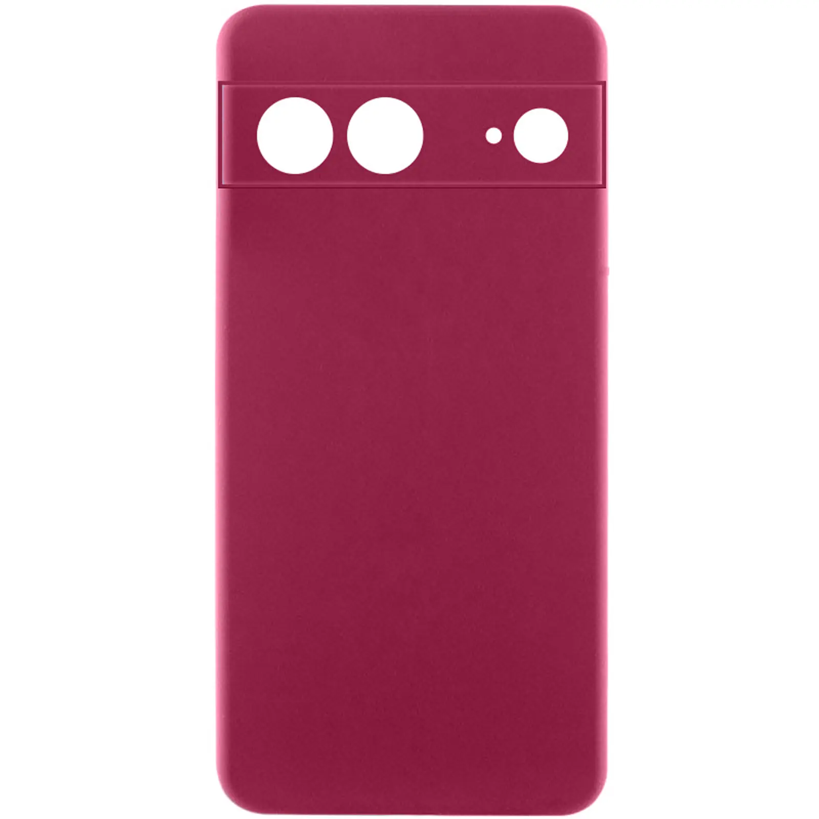 Чехол Silicone Cover Ummi Lakshmi Full Camera (AA) для Google Pixel 7, Бордовый / Marsala, Силикон, купить оптом с доставкой
