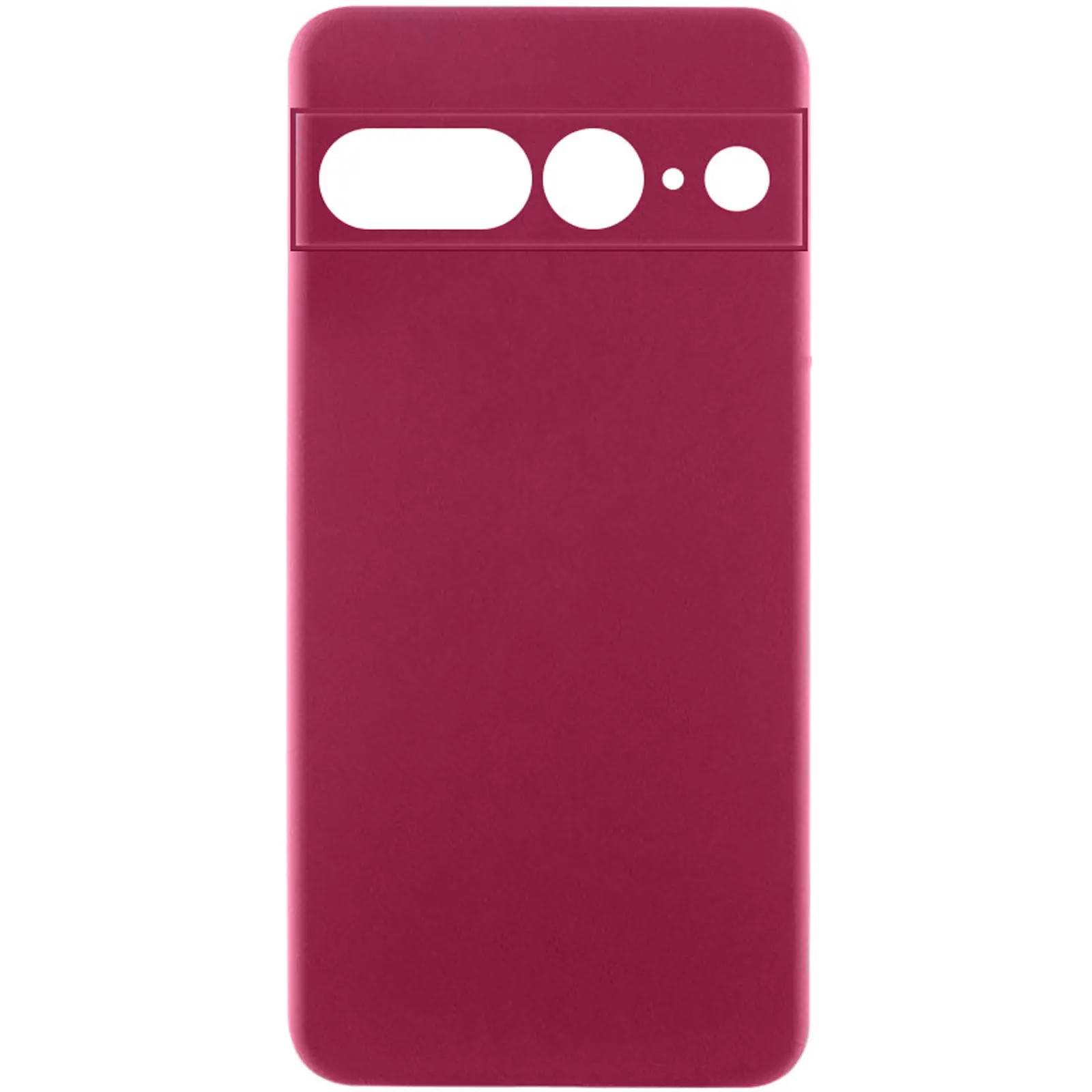 Чехол Silicone Cover Ummi Lakshmi Full Camera (AA) для Google Pixel 7 Pro, Бордовый / Marsala, Силикон, купить оптом с доставкой