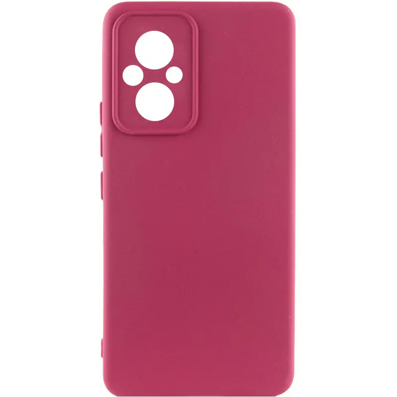 Чехол Silicone Cover Ummi Lakshmi Full Camera (AA) для Xiaomi Poco M5, Бордовый / Marsala, Силикон, купить оптом с доставкой