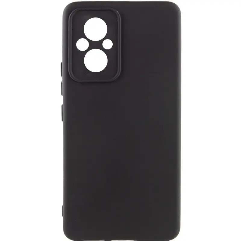 Чехол Silicone Cover Ummi Lakshmi Full Camera (AA) для Xiaomi Poco M5, Черный / Black, Силикон, купить оптом с доставкой