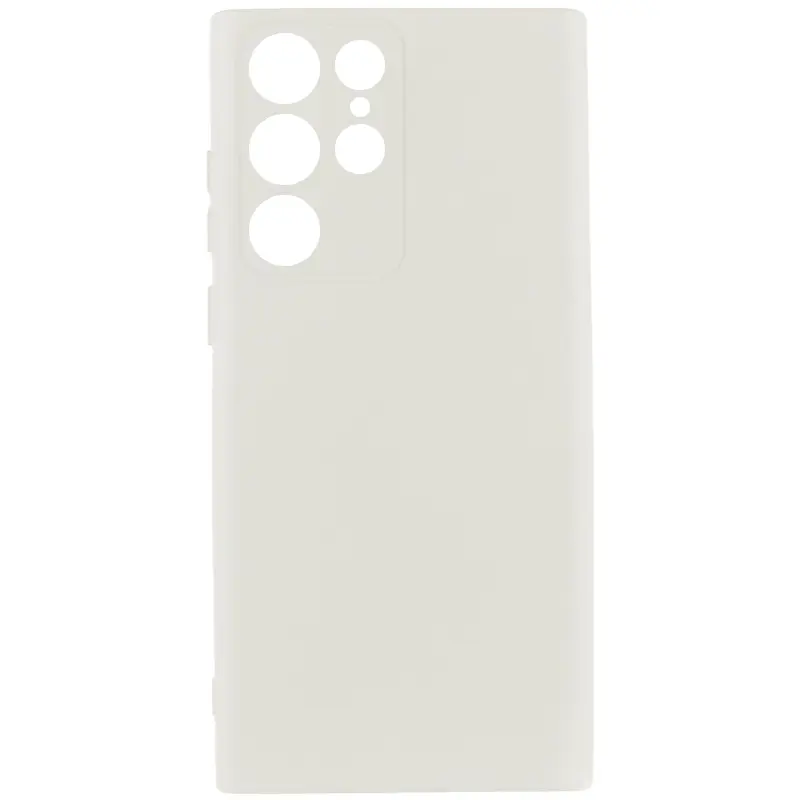 Чехол Silicone Cover Ummi Lakshmi Full Camera (AA) для Samsung Galaxy S23 Ultra, Белый / White, Силикон, купить оптом с доставкой