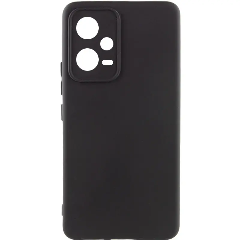 Чехол Silicone Cover Ummi Lakshmi Full Camera (AA) для Xiaomi Poco X5 5G / Note 12 5G, Черный / Black, Силикон, купить оптом с доставкой