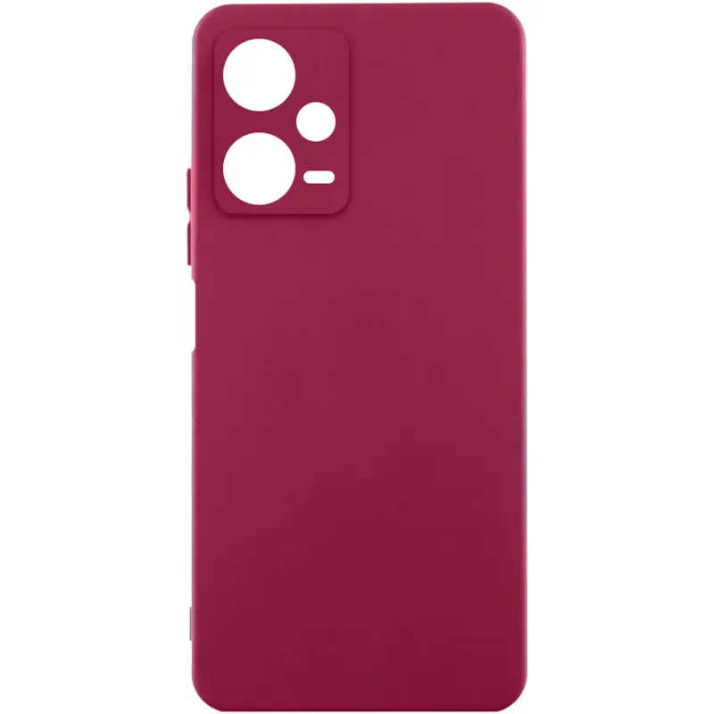 Чехол Silicone Cover Ummi Lakshmi Full Camera (AA) для Xiaomi Redmi Note 12 Pro 5G, Бордовый / Marsala, Силикон, купить оптом с доставкой