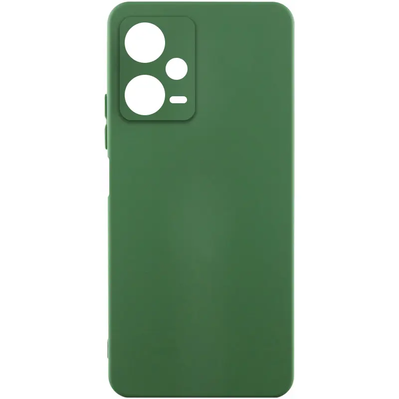 Чехол Silicone Cover Ummi Lakshmi Full Camera (AA) для Xiaomi Redmi Note 12 Pro 5G, Зеленый / Dark green, Силикон, купить оптом с доставкой