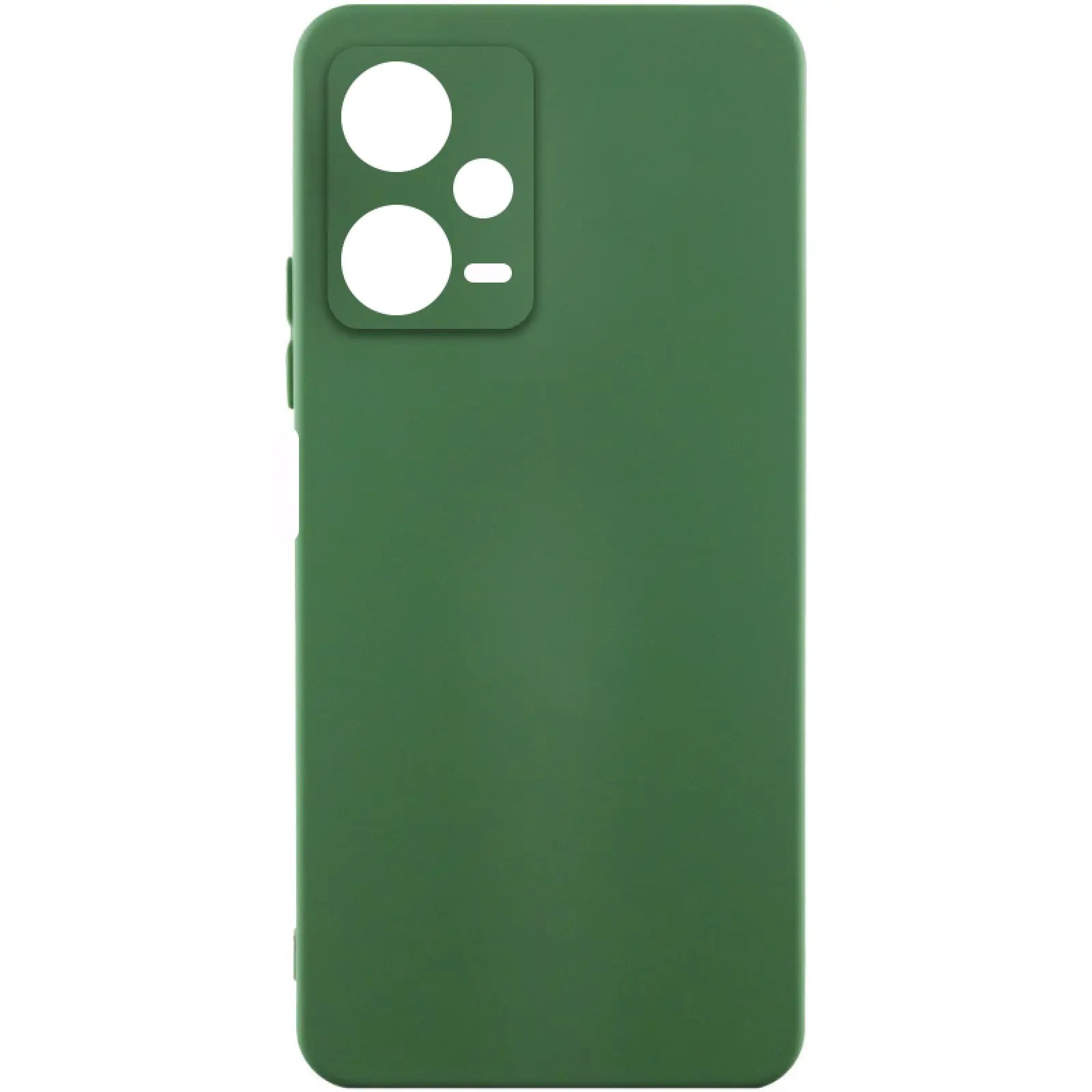 Чехол Silicone Cover Ummi Lakshmi Full Camera (AA) для Xiaomi Redmi Note 12 Pro 5G, Зеленый / Dark green, Силикон, купить оптом с доставкой
