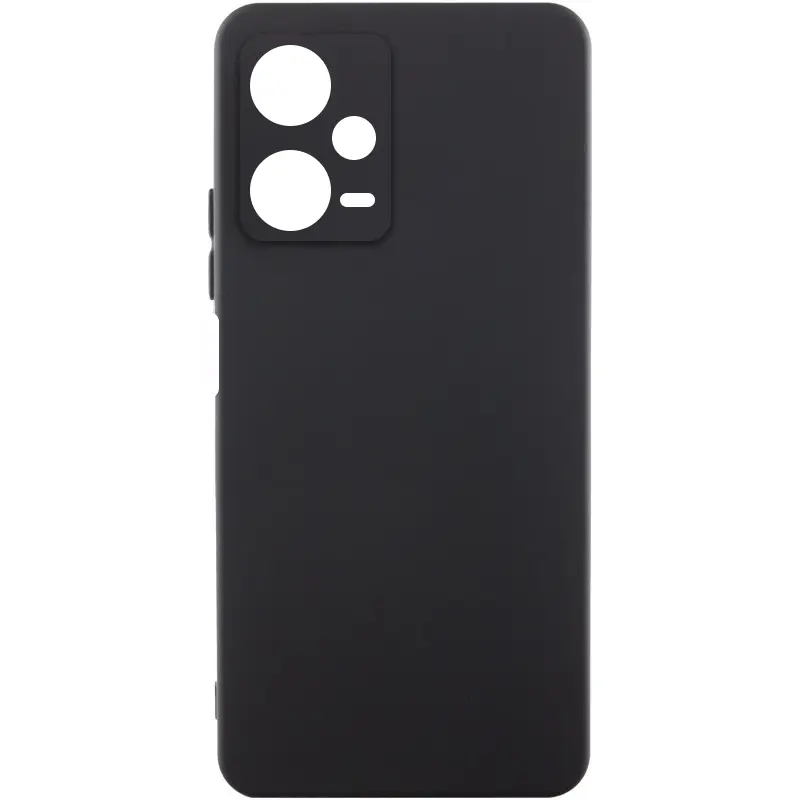 Чехол Silicone Cover Ummi Lakshmi Full Camera (AA) для Xiaomi Redmi Note 12 Pro 5G, Черный / Black, Силикон, купить оптом с доставкой