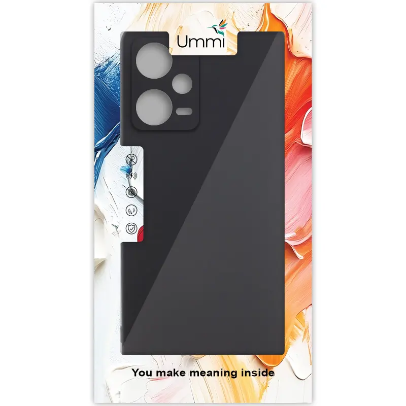 Чехол Silicone Cover Ummi Lakshmi Full Camera (AA) для Xiaomi Redmi Note 12 Pro 5G, Черный / Black 1, Силикон, купить оптом с доставкой