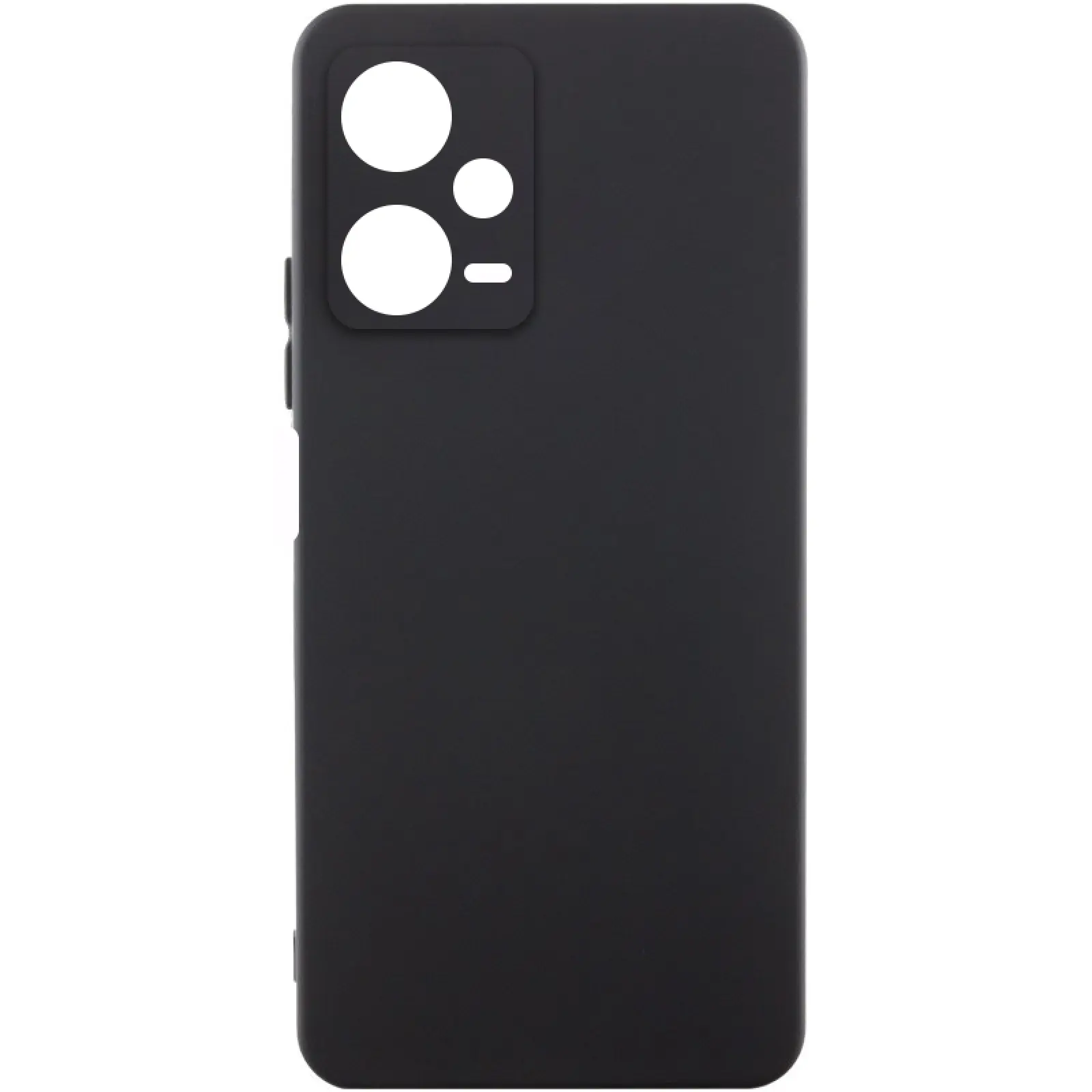 Чехол Silicone Cover Ummi Lakshmi Full Camera (AA) для Xiaomi Redmi Note 12 Pro 5G, Черный / Black, Силикон, купить оптом с доставкой