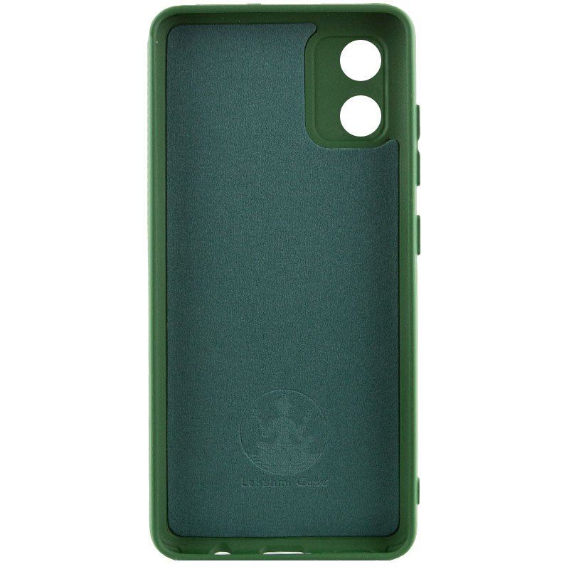 Чехол Silicone Cover Ummi Lakshmi Full Camera (AA) для Motorola Moto E13, Зеленый / Dark green 1, Силикон, купить оптом с доставкой