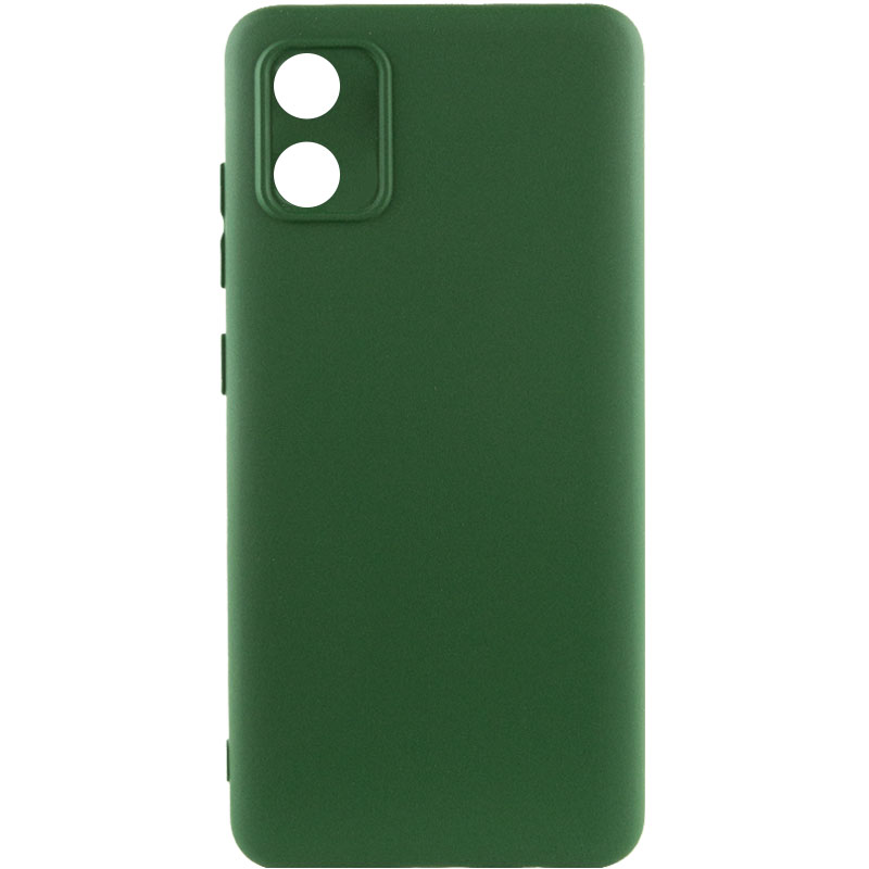 Чехол Silicone Cover Ummi Lakshmi Full Camera (AA) для Motorola Moto E13, Зеленый / Dark green, Силикон, купить оптом с доставкой