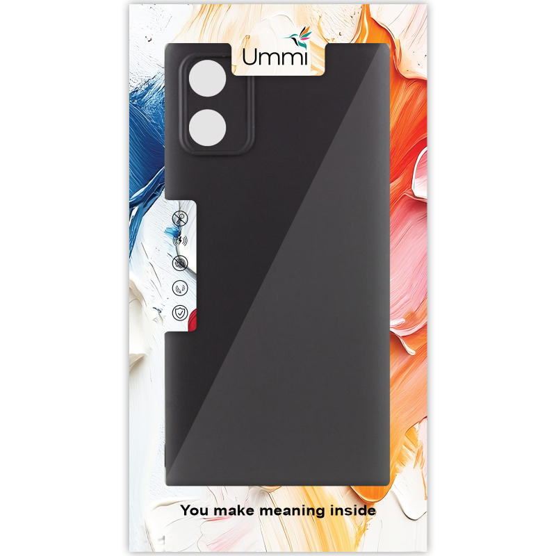 Чехол Silicone Cover Ummi Lakshmi Full Camera (AA) для Motorola Moto E13, Черный / Black 2, Силикон, купить оптом с доставкой