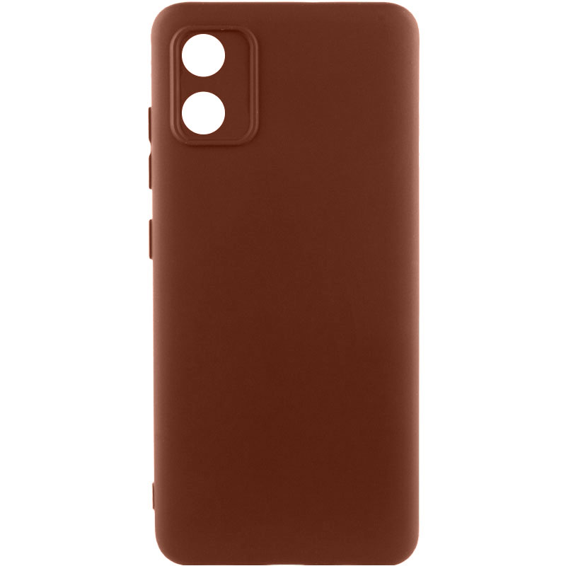 Чехол Silicone Cover Ummi Lakshmi Full Camera (AA) для Motorola Moto E13, Коричневый / Brown, Силикон, купить оптом с доставкой