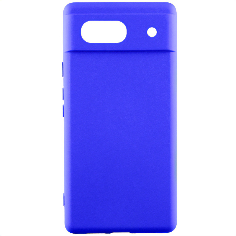 Чехол Silicone Cover Ummi Lakshmi Full Camera (AA) для Google Pixel 7a, Синий / Iris, Силикон, купить оптом с доставкой