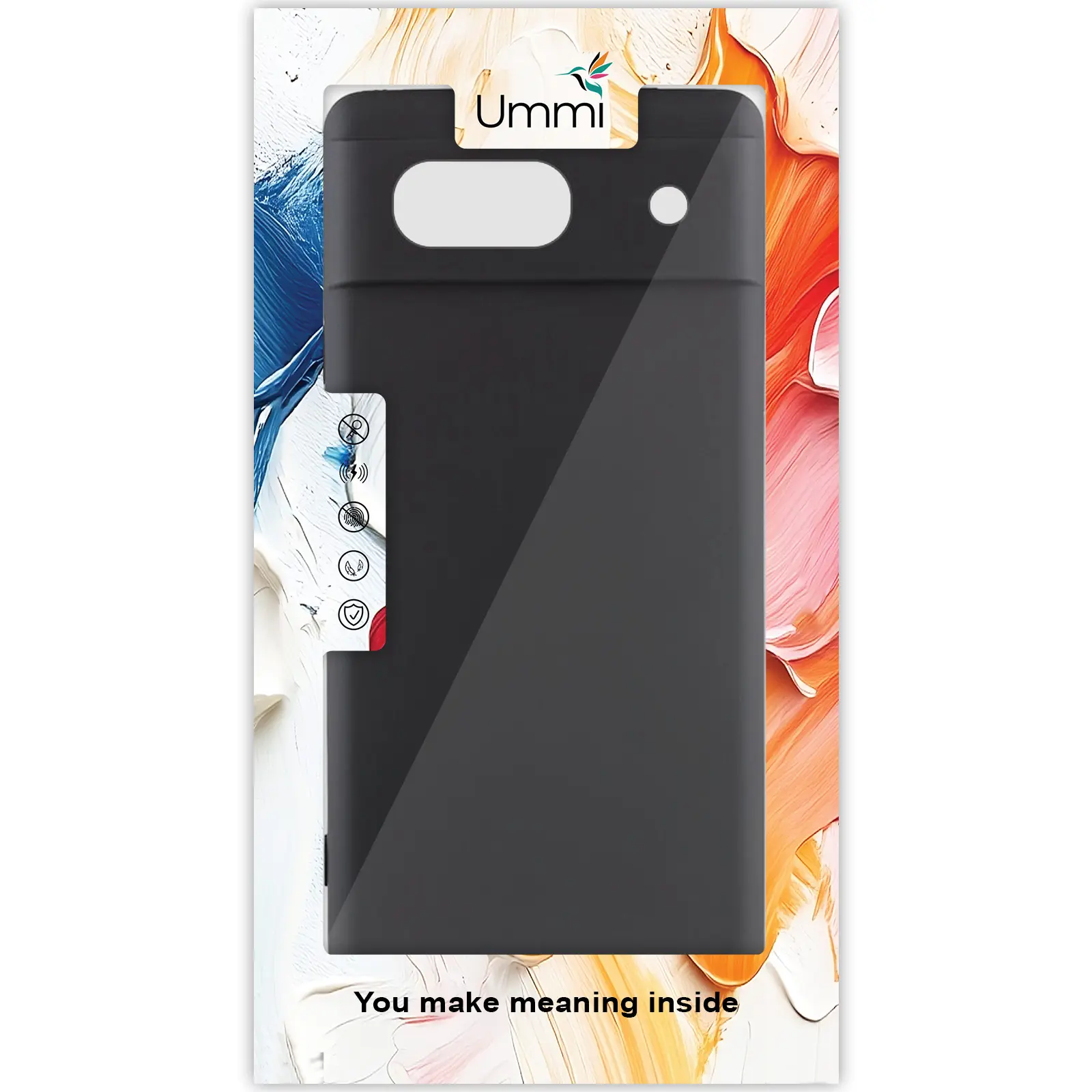 Чохол Silicone Cover Ummi Lakshmi Full Camera (AA) для Google Pixel 7a, Чорний / Black 1, Силікон, купити оптом з доставкою