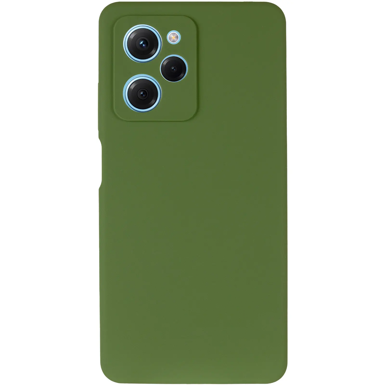 Чехол Silicone Cover Ummi Lakshmi Full Camera (AA) для Xiaomi Poco X5 Pro 5G, Зеленый / Dark green 1, Силикон, купить оптом с доставкой