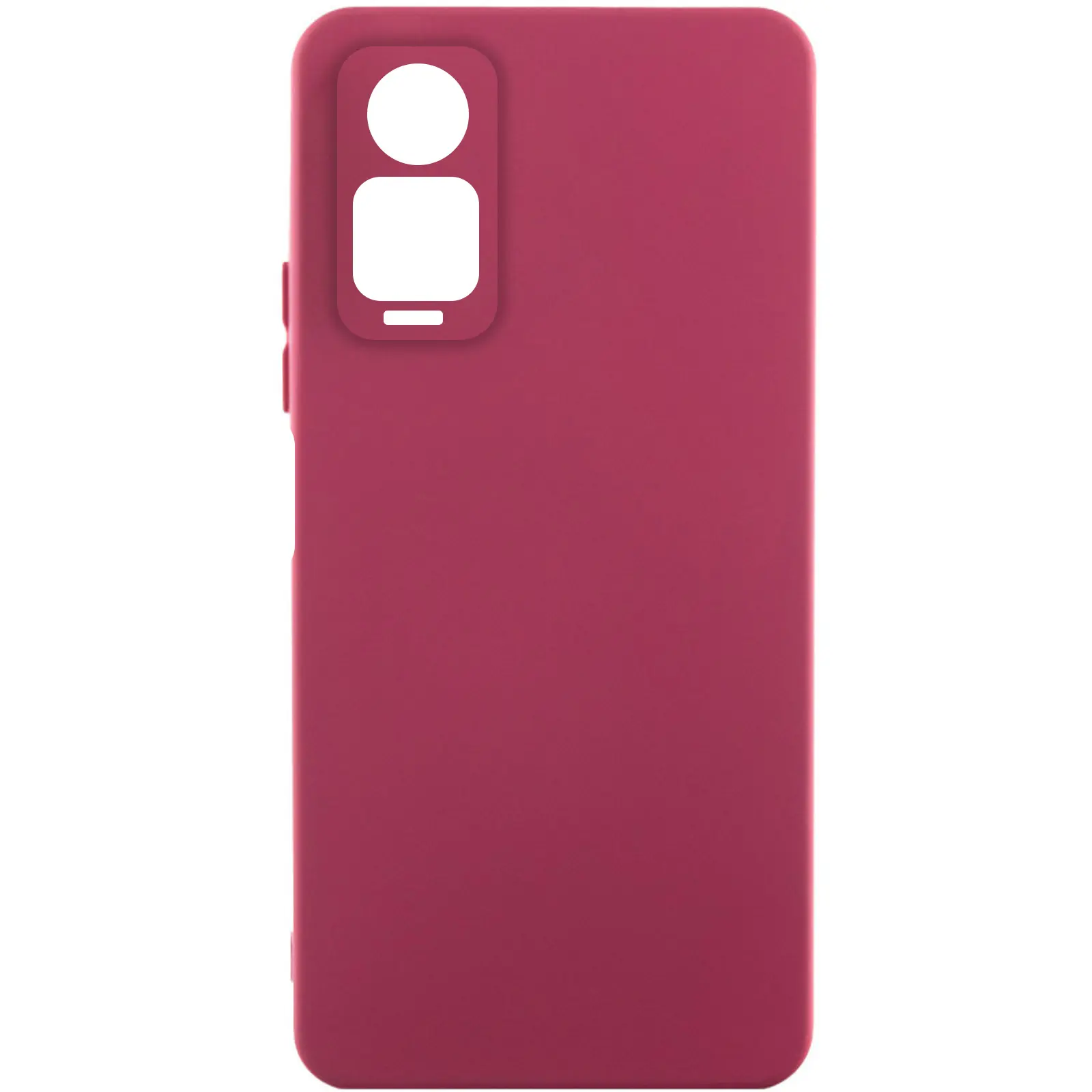 Чохол Silicone Cover Ummi Lakshmi Full Camera (AA) для Xiaomi Redmi Note 12 Pro 4G, Бордовий / Marsala, Силікон, купити оптом з доставкою