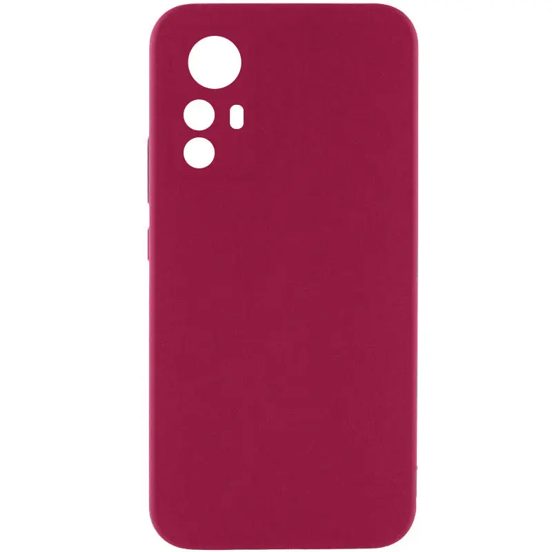 Чохол Silicone Cover Ummi Lakshmi Full Camera (AA) для Xiaomi Redmi Note 12S, Бордовий / Marsala, Силікон, купити оптом з доставкою