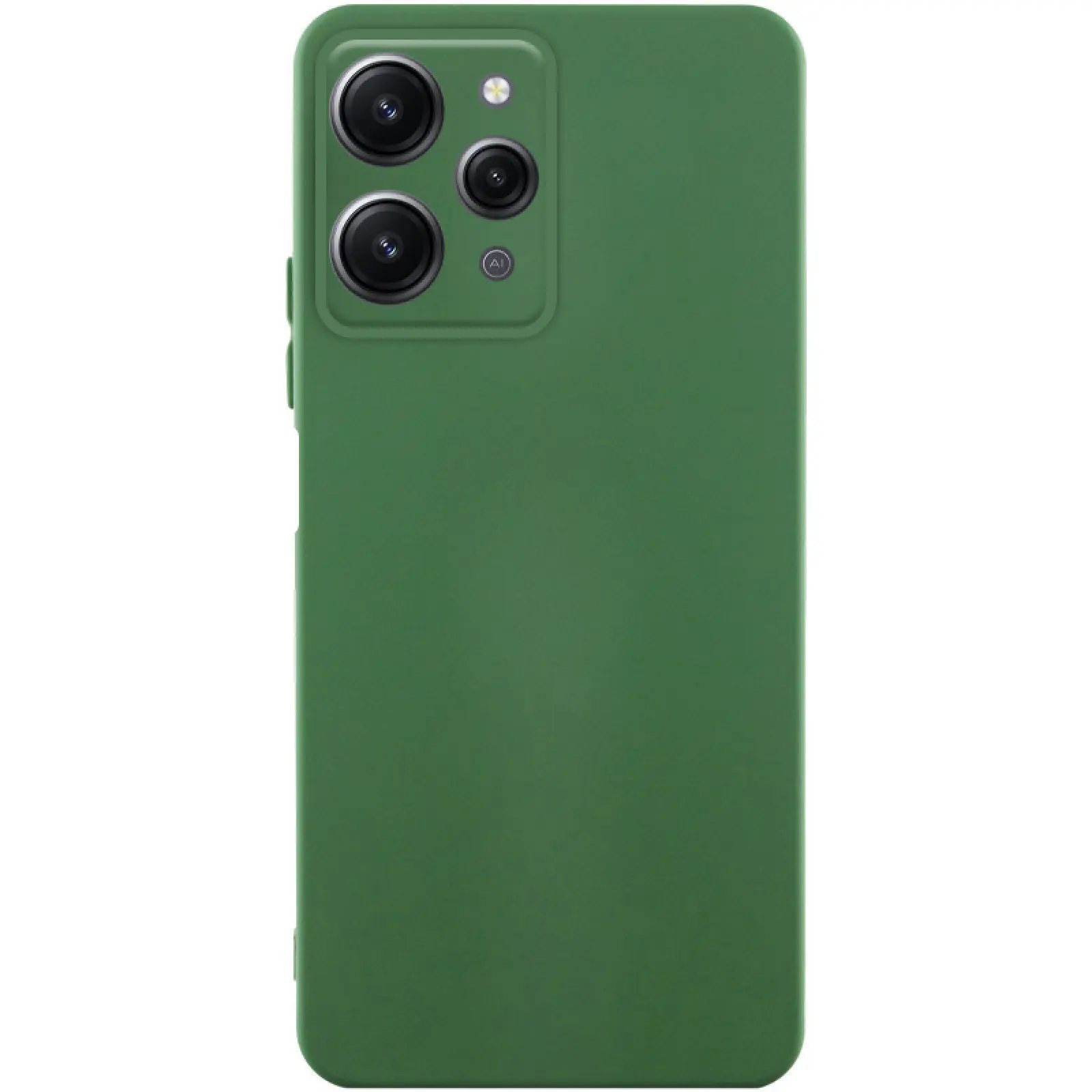 Чохол Silicone Cover Ummi Lakshmi Full Camera (AA) для Xiaomi Redmi 12, Зелений / Dark green, Силікон, купити оптом з доставкою