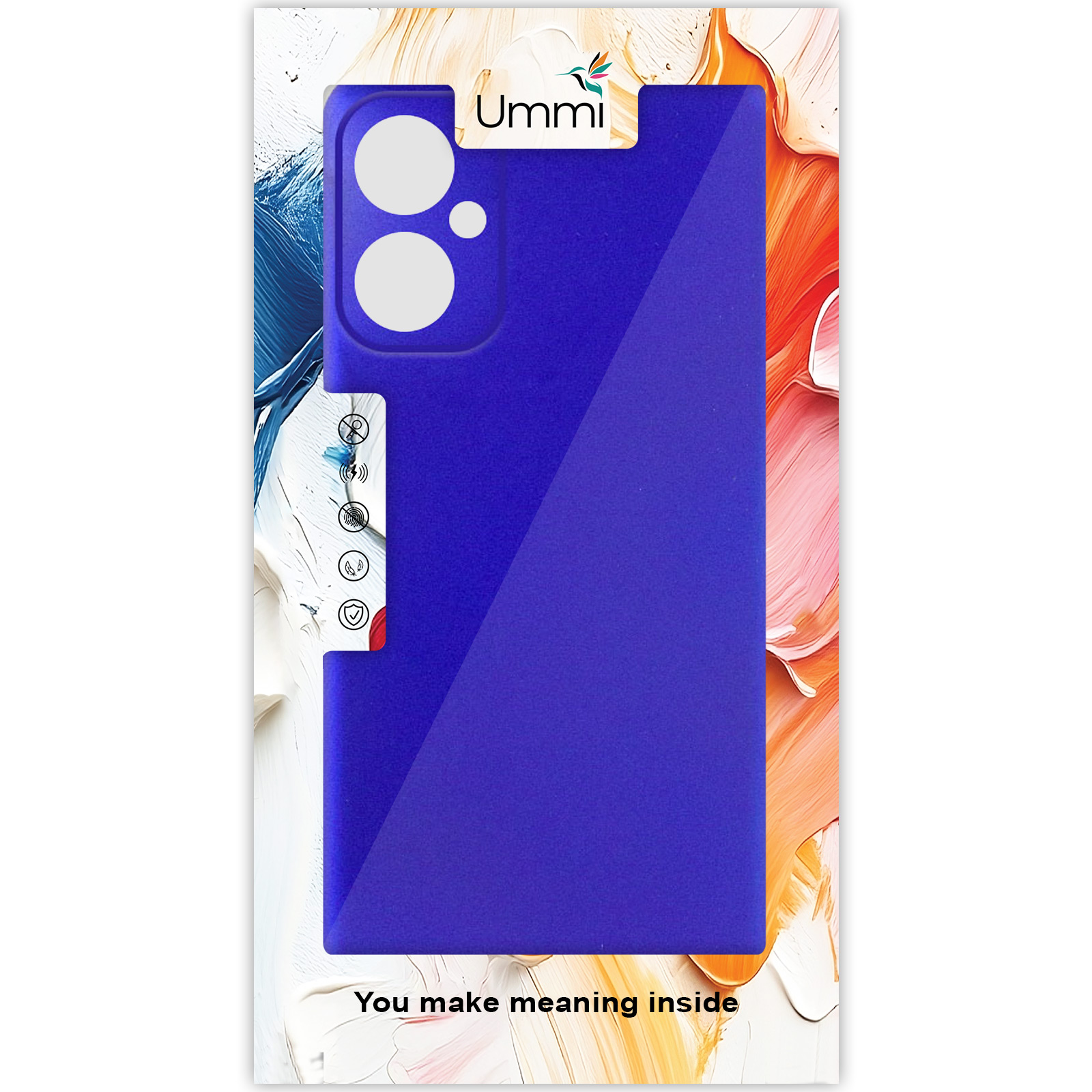 Чехол Silicone Cover Ummi Lakshmi Full Camera (AA) для Motorola Moto G14, Синий / Iris 1, Силикон, купить оптом с доставкой