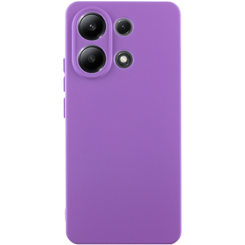 Чехол Silicone Cover Ummi Lakshmi Full Camera (AA) для Xiaomi Redmi Note 13 5G, Фиолетовый / Purple, Силикон, купить оптом с доставкой