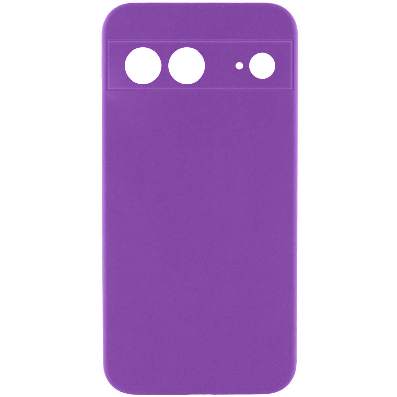 Чехол Silicone Cover Ummi Lakshmi Full Camera (AA) для Google Pixel 8, Фиолетовый / Purple, Силикон, купить оптом с доставкой
