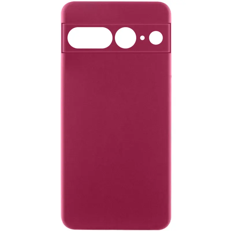 Чехол Silicone Cover Ummi Lakshmi Full Camera (AA) для Google Pixel 8, Бордовый / Marsala, Силикон, купить оптом с доставкой