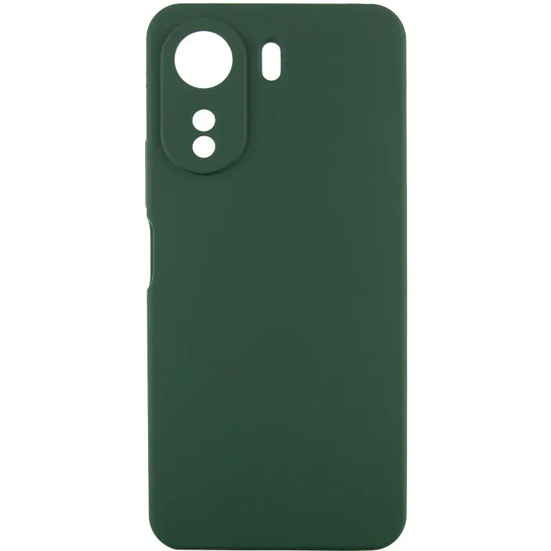 Чехол Silicone Cover Ummi Lakshmi Full Camera (AA) для Xiaomi Redmi 13C, Зеленый / Dark green, Силикон, купить оптом с доставкой