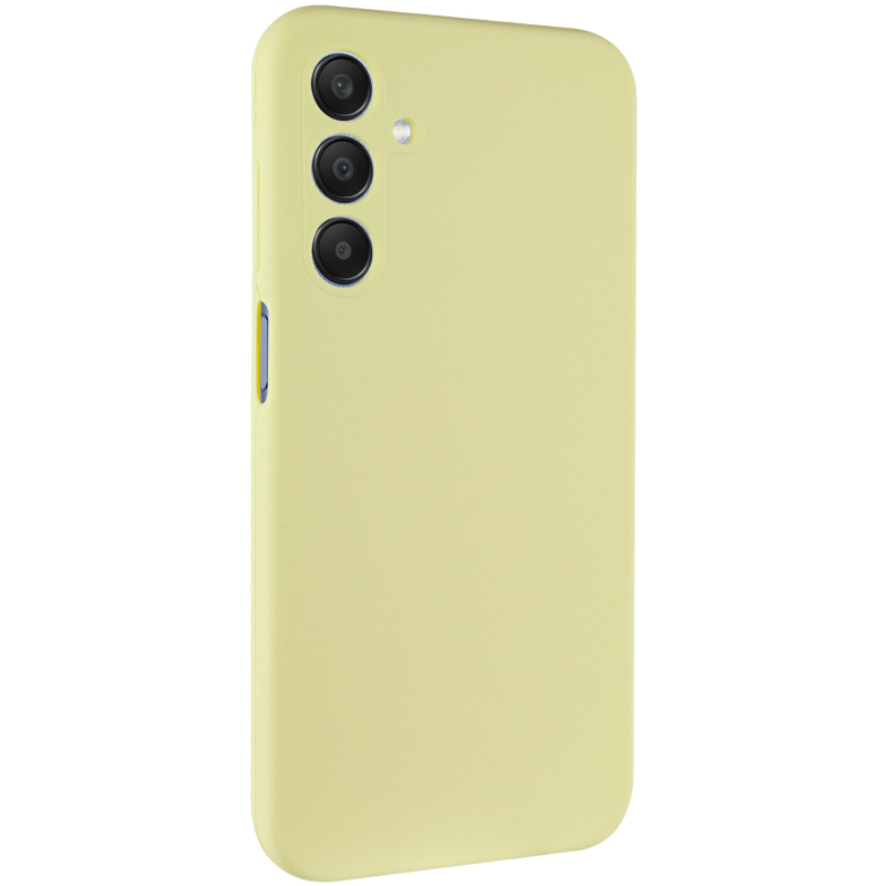 Чехол Silicone Cover Ummi Lakshmi Full Camera (AA) для Samsung Galaxy A25 5G, Желтый / Mellow Yellow, Силикон, купить оптом с доставкой