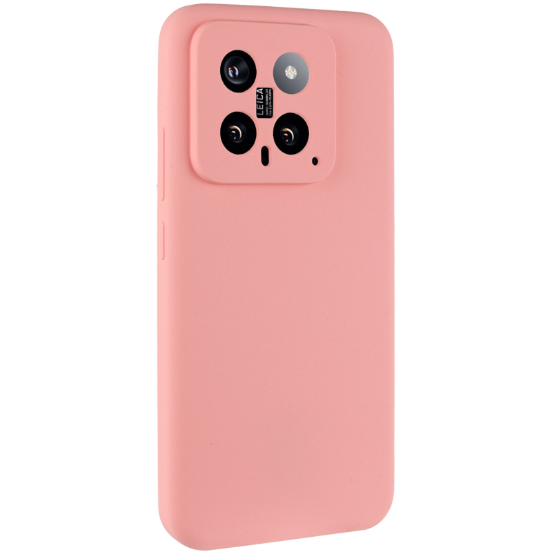 Чехол Silicone Cover Ummi Lakshmi Full Camera (AA) для Xiaomi 14, Розовый / Pink, Силикон, купить оптом с доставкой