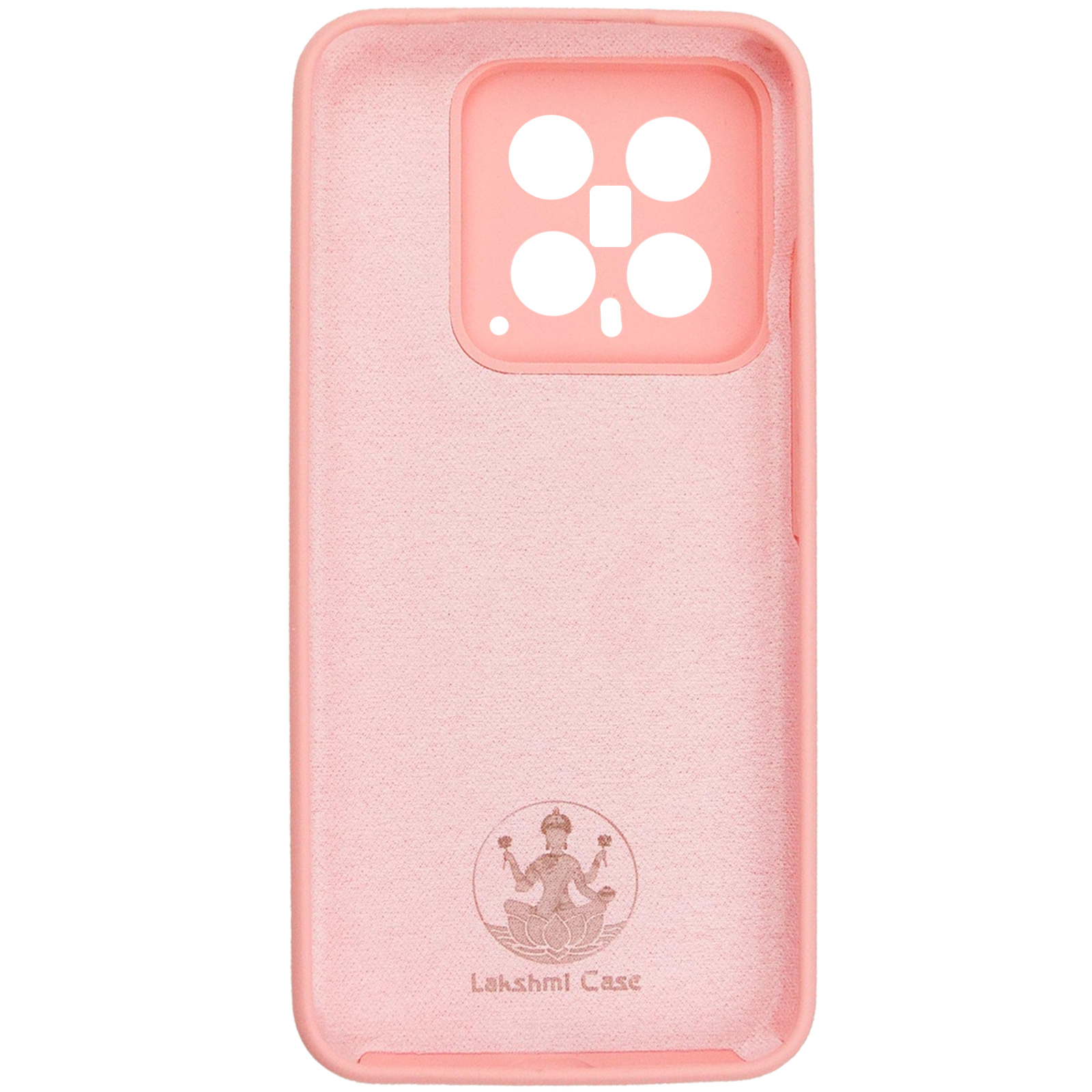 Чехол Silicone Cover Ummi Lakshmi Full Camera (AA) для Xiaomi 14, Розовый / Pink 2, Силикон, купить оптом с доставкой